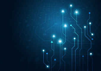 High tech technology geometric