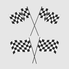 stock vector racing flag icon symbol