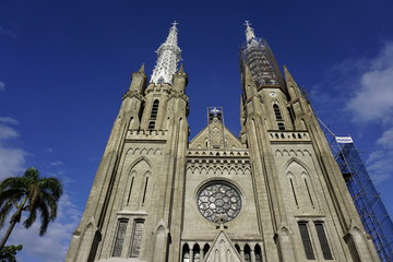 Beautiful vintage Cathedral captured low angle..