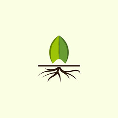 Leaf Of Tree Naturally Icon Logo Design Template Element Vector