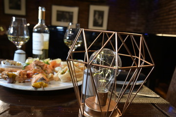 banquete en restaurante