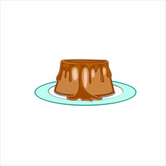 Chocolate jelly cake vector format