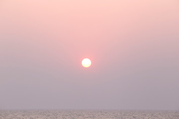 Sunset on the Goa beach, India