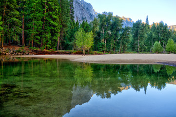 Reflection in Merced River