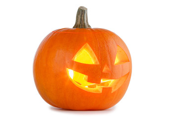 Halloween Pumpkin isolated on white