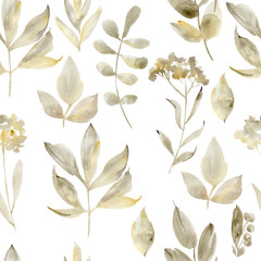 Watercolor seamless pattern.