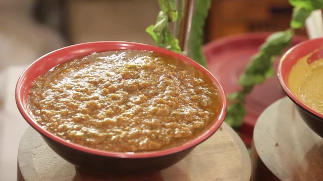 Healthy vegetable, chana masala gravy eat with chapathi roti 