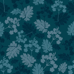 Naklejka na ściany i meble Seamless colorful design stylized flowers primrose. The design is perfectly suitable for clothes design, children s decoration, wallpaper and backgrounds.