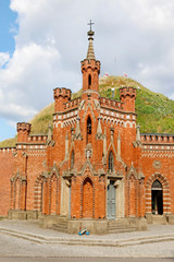 Obraz premium KRAKOW,POLAND - JUNE 28, 2019: Kosciuszko Mound erected by Cracovians