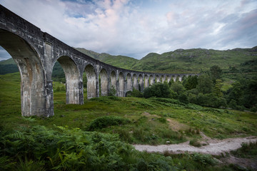 Glenfinnan Viaduct in Scotland