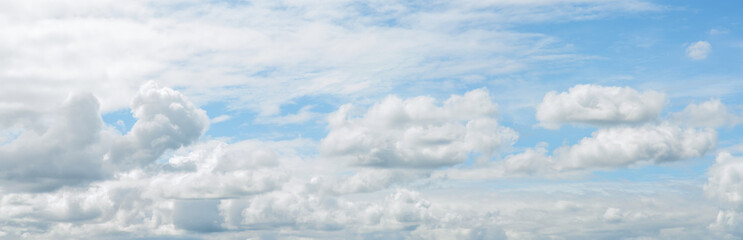 Nature of blue sky with cumulus cloud in the day  background