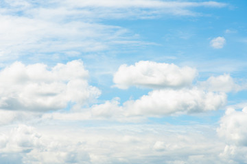Nature of blue sky with cumulus cloud in the day  background