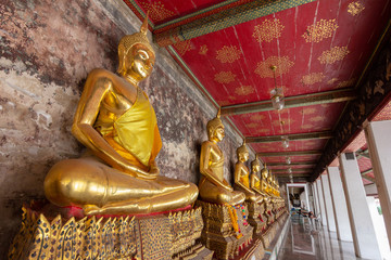 Beautiful Buddha images in Bangkok, Thailand