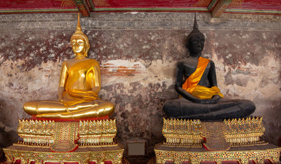 Beautiful Buddha images in Bangkok, Thailand