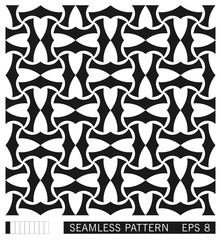 Abstract geometric seamless pattern. Graphic pattern from freeform figures.