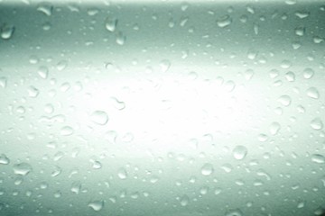 Raindrops falling on a gray car For the background image