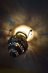 jewel metal light fixture/lamp on ceiling 