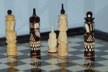 chess on white background