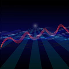 Music Abstract Background Blue.