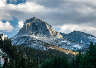 Clouds Gather Above Rocky Granite Peak in the Sierras - 4