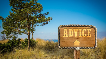 Street Sign to Advice