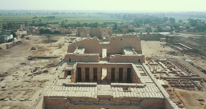 Aerial Vision Medinet Habu Temple