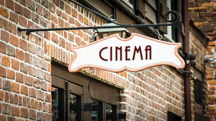 Street Sign to Cinema