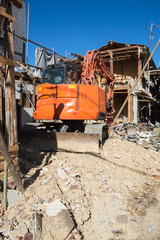 Fototapeta premium 住宅の解体工事