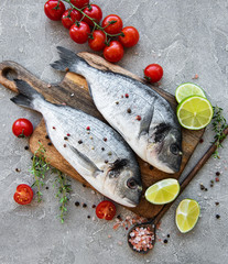Fresh fish dorado