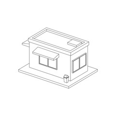 Simple Store Isometric Line