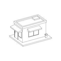 Simple Store Isometric Line