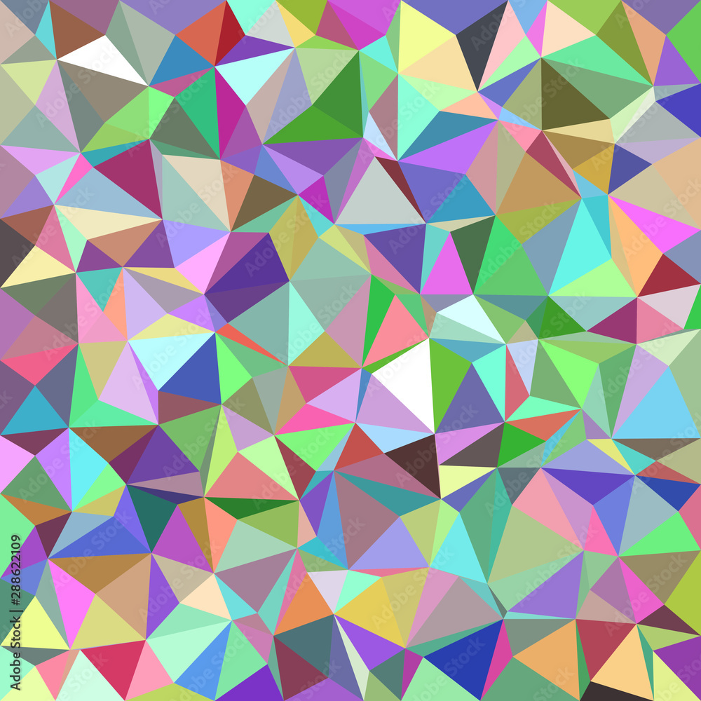 Poster colorful abstract triangle tile mosaic pattern background - polygon vector graphic design from irreg