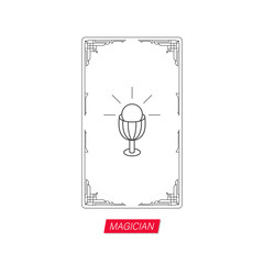 tarot cards vector icon symbol