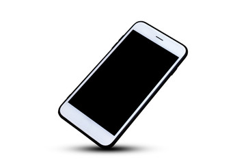 Mobile smart phone or telephone design 3D on white background