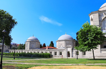 Fototapeta na wymiar Mausoleums of Suleiman the Magnificent, Suleymaniye Mosque, Istanbul, Turkey