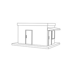 Simple Store Line Art