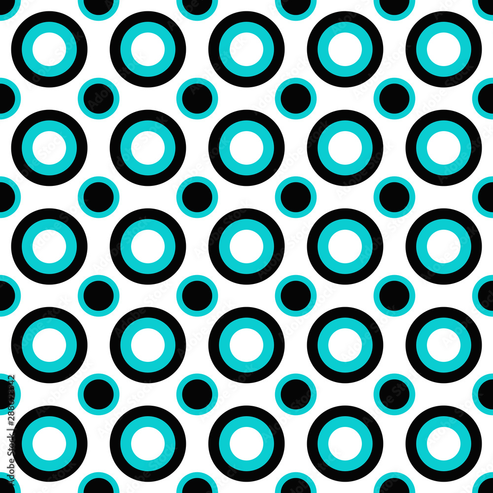 Poster abstract repeating circle pattern background design - color vector graphic