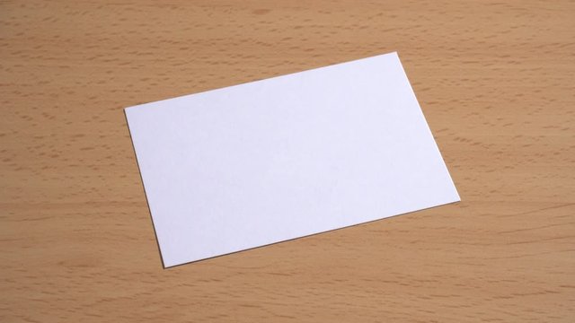 Tarjetas comerciales en blanco