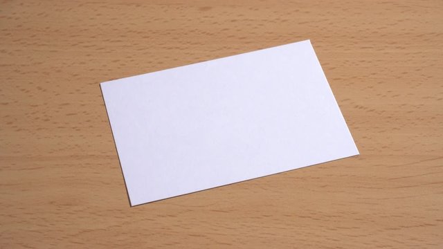 Tarjeta comerciales en blanco