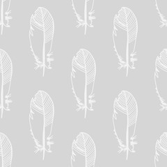 seamless abstract pattern with feather
