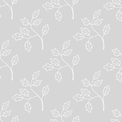 abstract floral seamless pattern with leaves