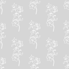 abstract floral seamless pattern with flowers