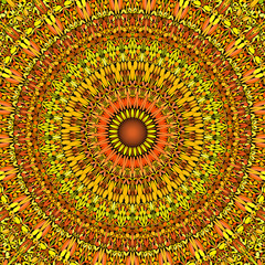 Abstract floral mandala background design - circular vector geometry