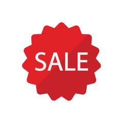 Sale icon isolated on white background. Vector illustration.