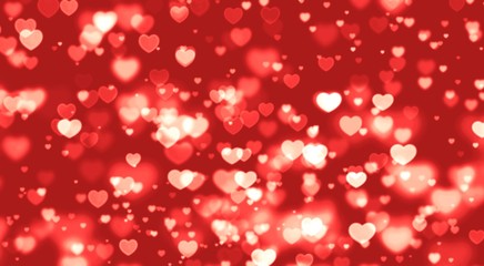 valentines day background with hearts