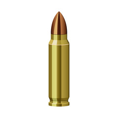 Gun bullet vector design illustration isolated on white background