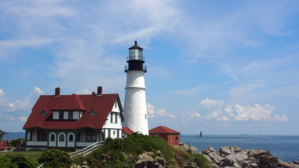 Fototapeta na wymiar Portland, Maine, USA: Portland Head Lighthouse