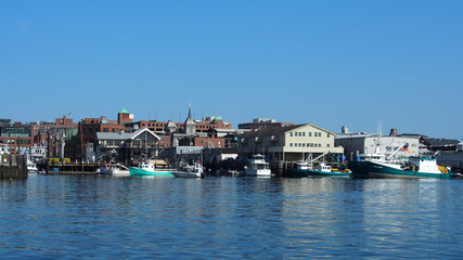 Fototapeta na wymiar Portland, Maine, USA: Fischereihafen