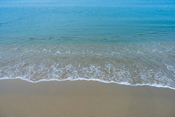 Soft wave on the beach.