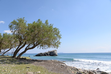 Fototapeta na wymiar Dionyssos Beach, Kreta